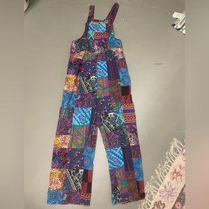 patchwork overalls!